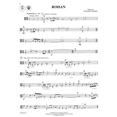 The Lord Of The Rings For Violin Viola Or Cello And Piano Southwest