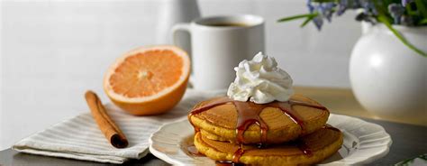 Pumpkin Spice Pancakes With Cinnamon Syrup Ready Set Eat