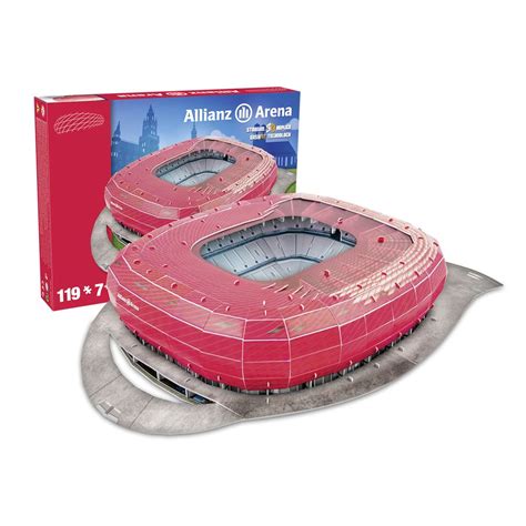 The allianz arena is a football stadium in munich, bavaria, germany with a 75,000 seating capacity. Nanostad Allianz Arena Stadion 3D Puzzle 1. FC Bayern ROT ...