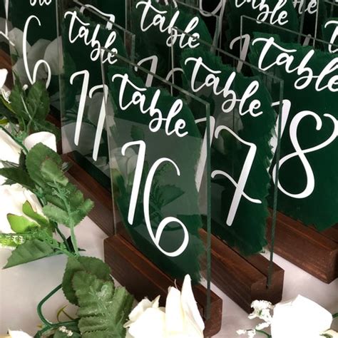 Painted Back Wedding Acrylic Sign Cards And Ts Sign Etsy