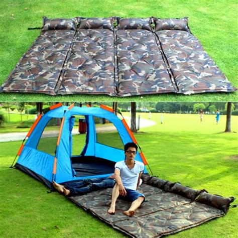 2014 New High Quality Camouflage Outdoor Inflation Mat Folding Camping