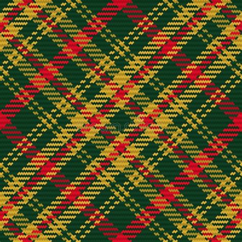 Seamless Pattern Of Scottish Tartan Plaid Repeatable Background Stock