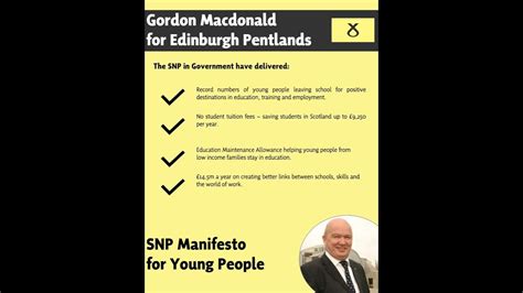 Snp Manifesto For Young People Youtube