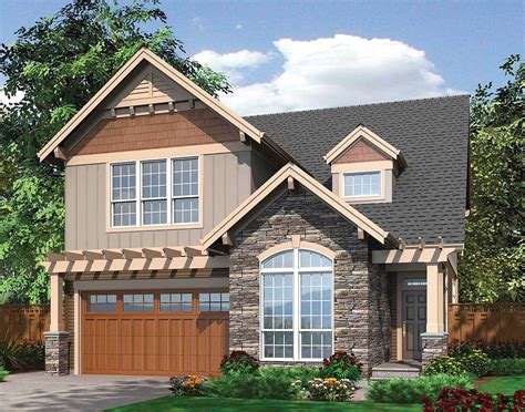 Our narrow lot house plans offer beautiful designs that will fit in tight places, giving you the chance to build a great home in the location of your dreams. Spacious & Open Narrow Lot Home Plan - 69088AM ...