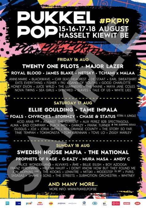 It is known as the second of its size pop festival in belgium. Pukkelpop 2019 - Page 13 - international festivals ...