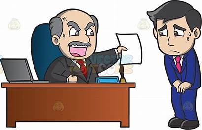 Boss Clipart Angry Cartoon Bosses Clip Livelihood