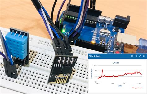 Iot Based Temperature And Humidity Monitoring Over Thingspeak Using