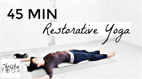 45 Min Restorative Yoga Full Length Yoga Class Calming Yoga At