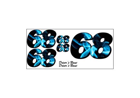 Blue Abstract Full-Color Number Kit