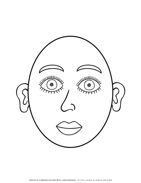 Blank Face Coloring Page