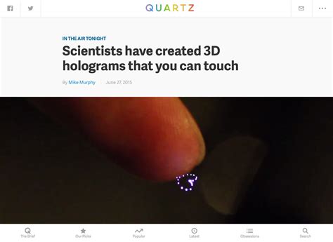 Web Article Scientists Have Created 3d Holograms That You Can Touch