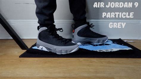 Air Jordan 9 Particle Grey On Feet Review Youtube