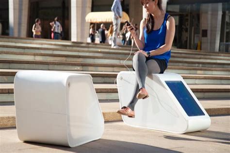 Phone Charging Benches Offer Power In Public Spaces