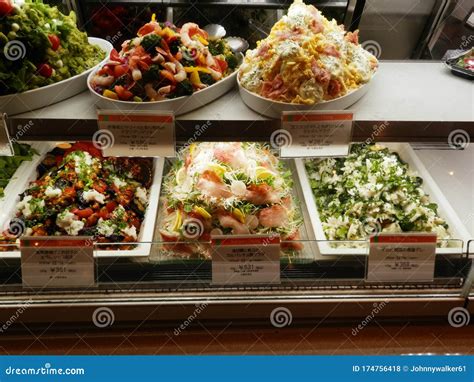 Freshly Prepared Food Products On Display Editorial Stock Photo Image