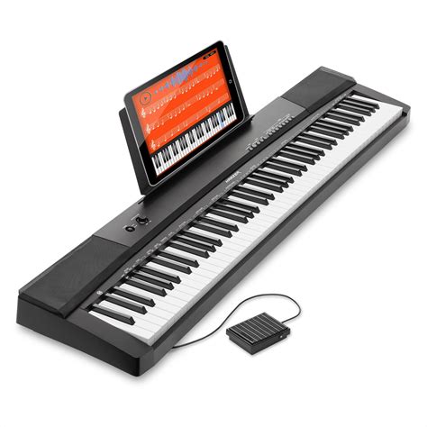Hamzer 88-Key Electronic Keyboard Portable Digital Music Piano with