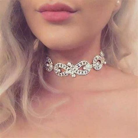 Fashion Women Full Rhinestone 8 Shape Collar Diamond Necklace Uygun Fiyatlı Satın Alın Fiyat