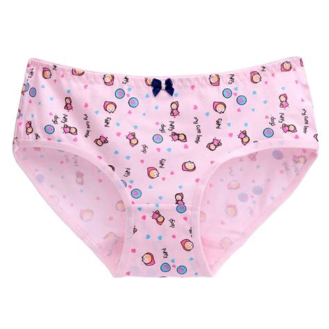 Twtzq High Quality Cartoon Rabbit Panties Underwear Women Briefs Dots Sexy Panties Cotton Brand