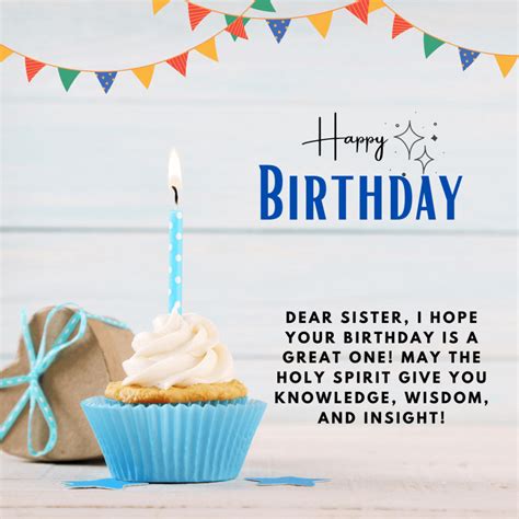 86 Christian Birthday Wishes For Sister Messages Quotes Card