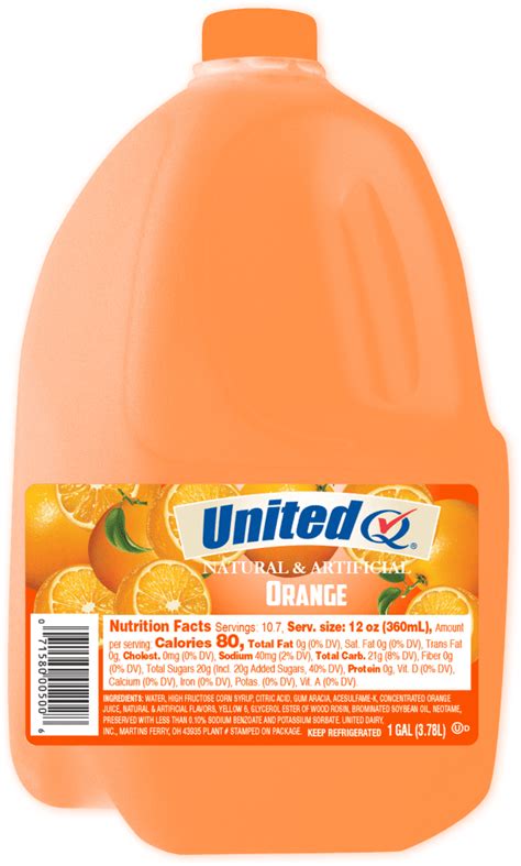 Orange Drink United Dairy