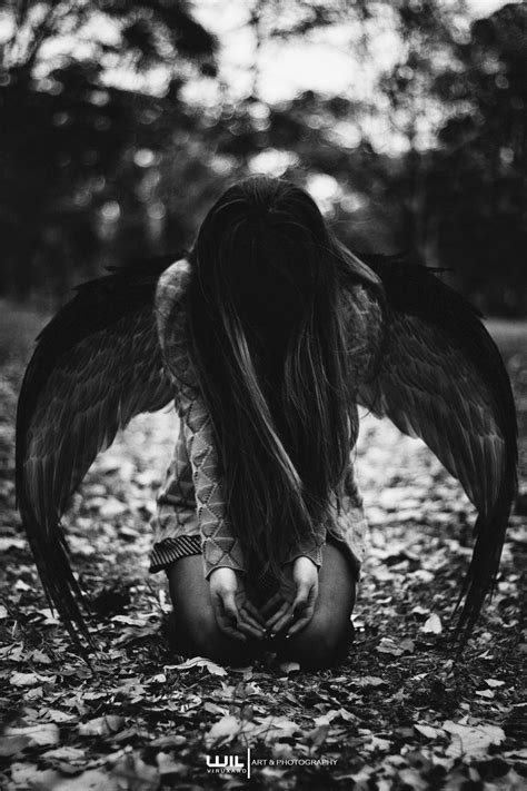 Fallen Angel By Wilart Photography Dark Fantasy Art Fantasy Kunst Sad