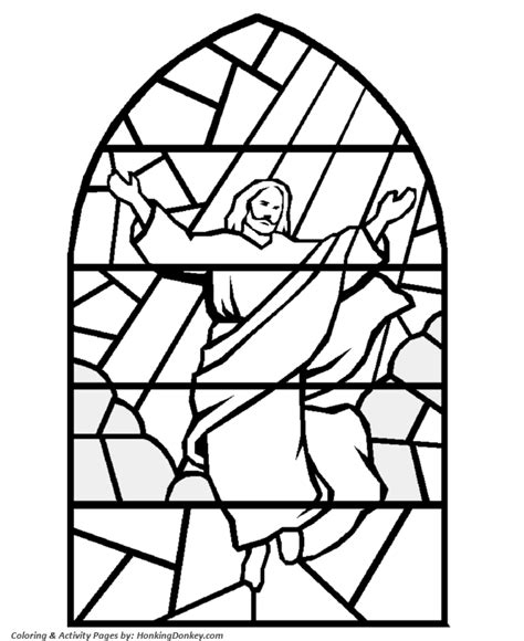 Your kids are going to love making it! Printable Easter Stained Glass Coloring Pages - Coloring Home
