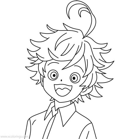 The Promised Neverland Coloring Pages Emma Outline