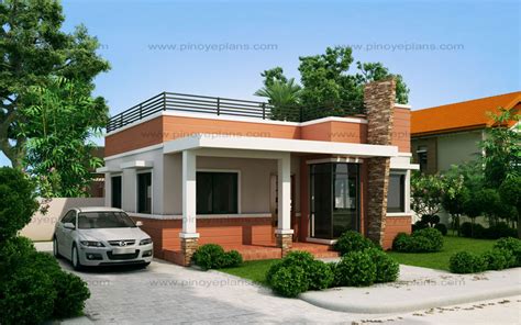 Rommell One Storey Modern With Roof Deck Pinoy Eplans Modern
