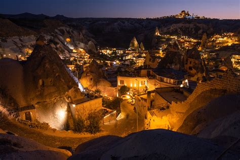Lampu Kota Kota Kuno Göreme Cappadocia Turki · Foto Stok Gratis