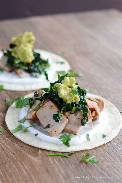 Tequila Lime Fish Tacos With Kale A Healthy Life For Me