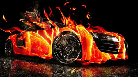 Cars On Fire Wallpapers Wallpaper Cave