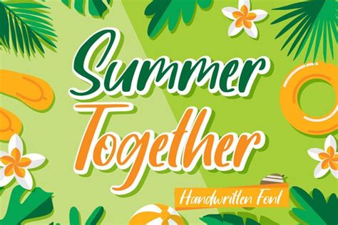 42 Cool Summer Fonts Tropical Festival Camp Fonts Idevie