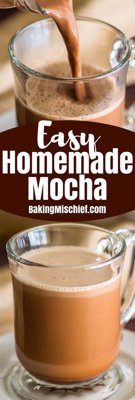 Easy Homemade Mocha Homemade Coffee Drinks Homemade Mocha Easy Coffee Recipes Coffee Drink