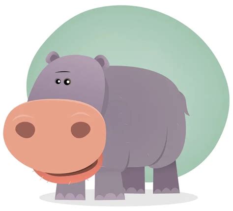 Cartoon Hippo Head — Stock Vector © Joingate 4055843