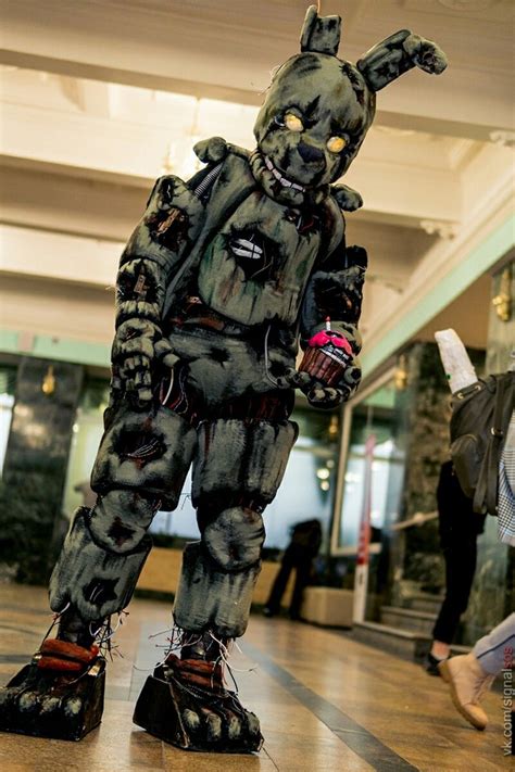 Fnaf Cosplay Springtrap Costume Game Cosplay Five Nights At Etsy