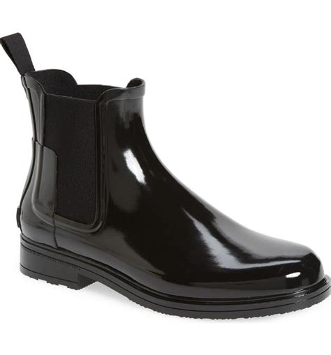 Hunter Original Refined Gloss Waterproof Chelsea Boot Men Nordstrom