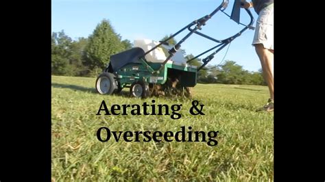 When and how to aerate. Aerating & Overseeding a Lawn - How To - YouTube