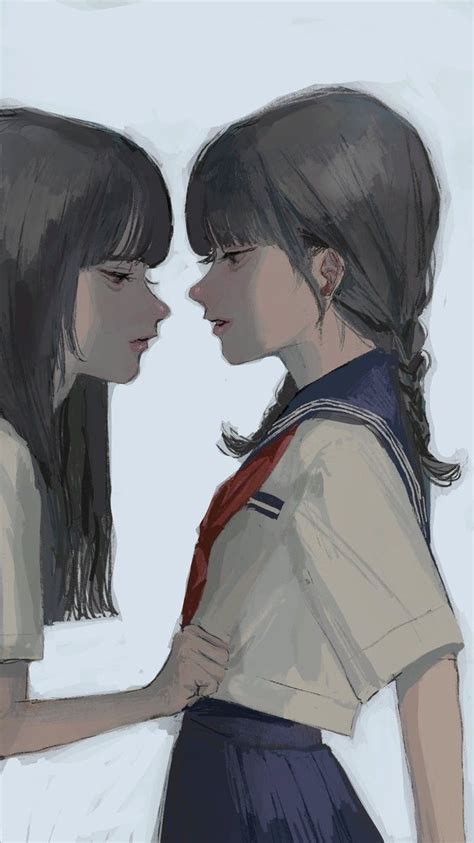 Best Kisses Female Girl Animes Wallpapers Art Style Art Girl Shit
