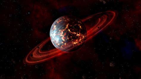 Saturnus merupakan planet yang paling unik karena memiliki cincin disekitarnya. Image - Planet-Saturnus-HD-Wallpaper.jpg - Irken Empire Wiki