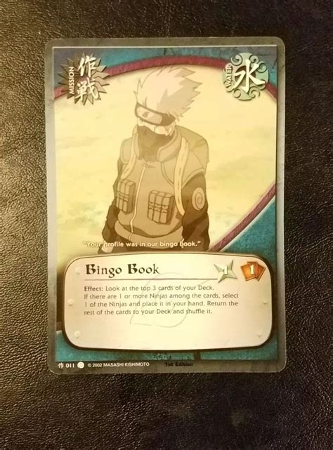 Naruto Card Bingo Book M 011 Common First Edition The Path To