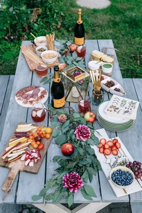 Salmon caviar and chives on crunchy cucumber rounds is an app that will instantly elevate any party. 10 Inspiring Fall TablescapesBECKI OWENS | Dinner party ...