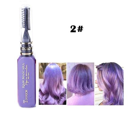 1 X Lilac Temporary Colour Hair Dye Mascara Hair Chalk Non Toxic Hair