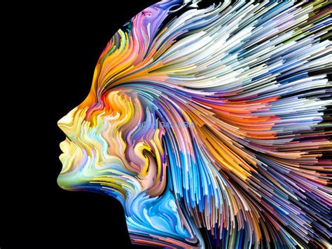 Colorful Profile Of Woman Modern Abstract Poshgalleria1