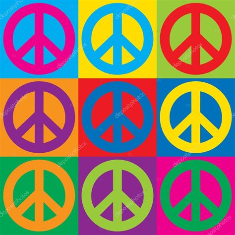 Colorful Peace Symbols