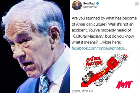 Ron Paul Racist Tweet Cultural Marxism Caricatures Fit Republican