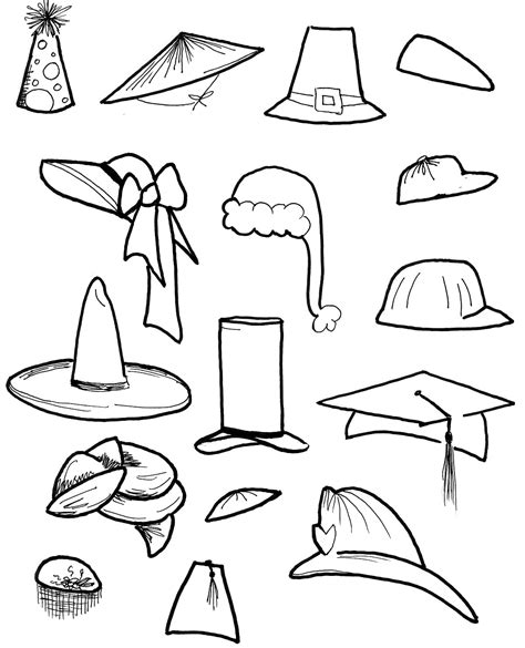 Sombrero hat coloring pages to color, print and download for free along with bunch of favorite hat coloring page for kids. Hat Coloring Pages - Best Coloring Pages For Kids