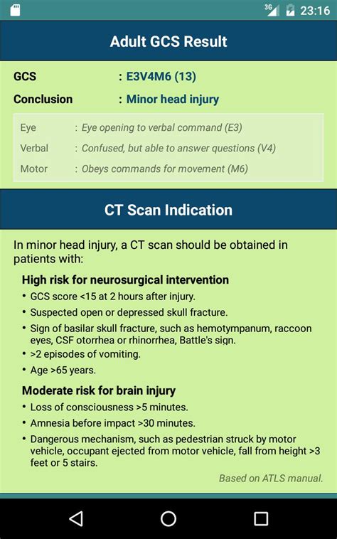 It is often used to gauge the severity of an acute brain injury due to trauma or medical cause. Glasgow Coma Scale (GCS): Consciousness Level for Android - APK Download