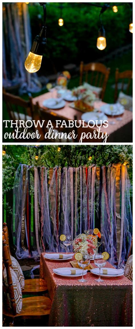 Many of the couples we have featured here at iw have opted for a dinner party instead of a formal reception. Throw a Fabulous Outdoor Dinner Party - The Love Nerds
