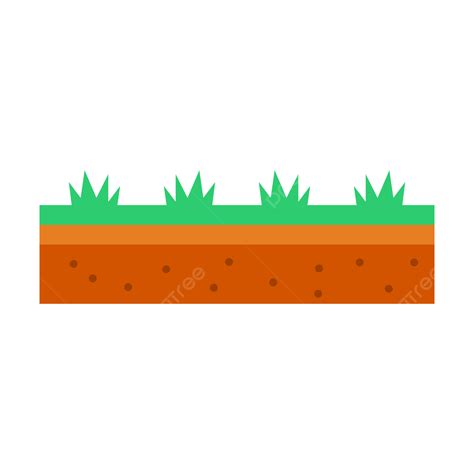 Gambar Png Tanah Dengan Rumput Png Tanah Tanah Hijau Png Dan Vektor