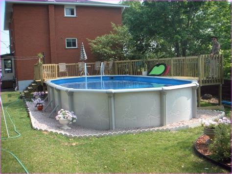 Lvp needs a gap around the edges because it will shrink and expand with temperature. Awesome Above Ground Pool Landscape Ideas 230 | Above ...