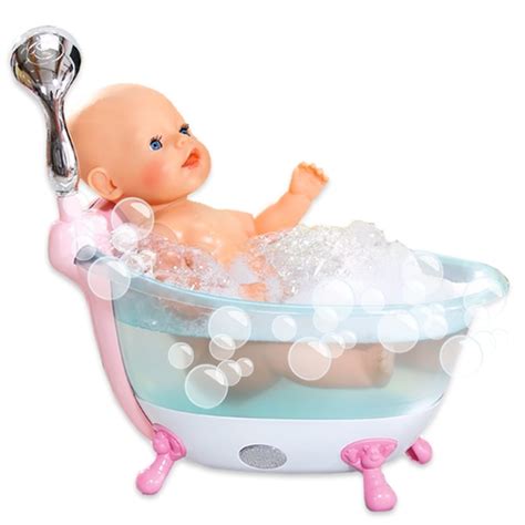 Cute baby doll bathing ❤ toys, shower, soap, milk bottle, and bathtubs surprise funny. BABY born Bathtub - Smyths Toys UK